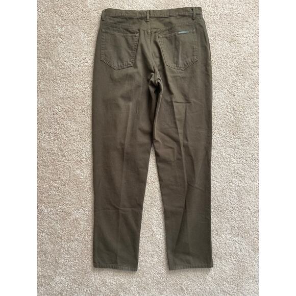 Henry Cottons Brown Pants Size 38x36 100% Cotton Flat Front Chino Men Vintage - Picture 5 of 7